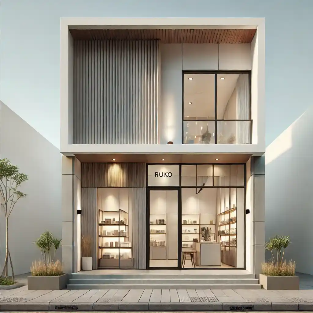 desain ruko minimalis modern